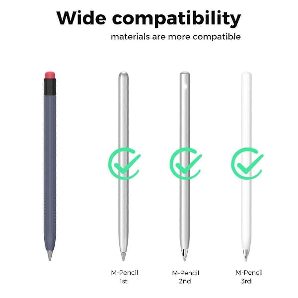 Kapacitiv Penna Pennfodral för M-Pencil 1/2/3 Generation Ultra Smalt Skyddande Fodral Pennfodral Rosa