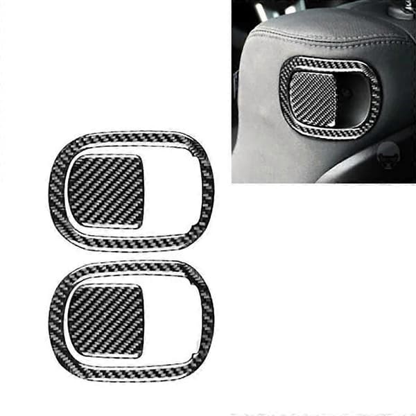 4 stk. Karbonfiber Interiør Seterygg Deksel Trim for Dodge Challenger 2015-Ny