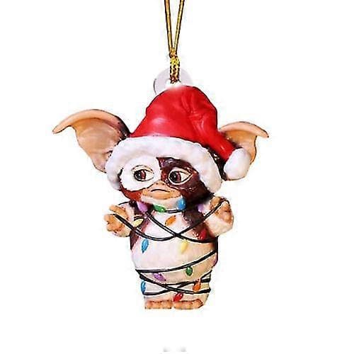 Julepynt - Gremlins Gizmo Lyskæde Julemandshat Hængende Figur Ornament