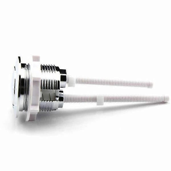 Toalettank Knapp - Enkel, 38mm Storlek, ABS Material, Silverfärg