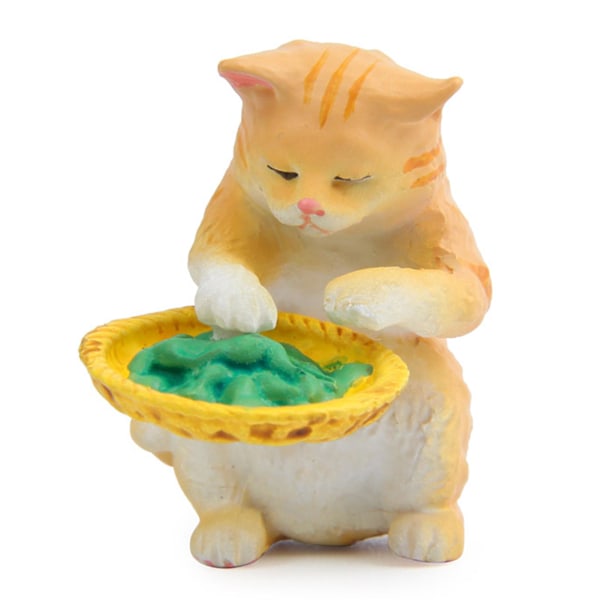 Japansk kattliv version vild DIY modell landskapsdocka prydnader bordsdekor