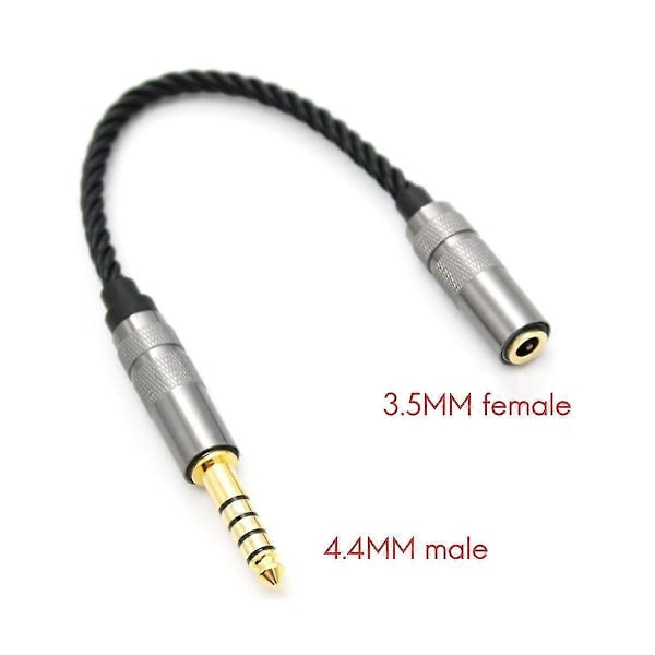 HIFI 4,4 mm Balansoitu Kuulokeadapteri Audiokaapeli 4,4 XLR 4 Pin Uros - Naaras Kulma