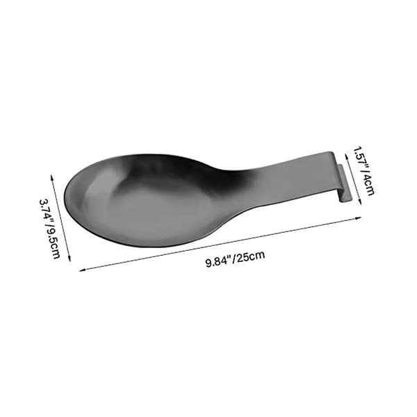 Rustfrit Stål Ske Rest, Spatel Kødeske Holder, Rustfrit Stål Køkkenredskab Ske Rest Holder, Børstet