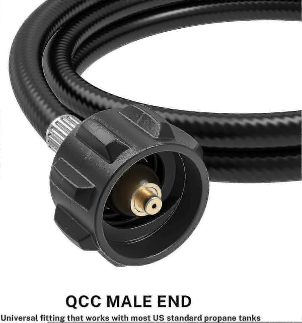 6 ft. Propanadapter slange 1 lb til 20 lb konverter til kompatible gasgrill 1 stk