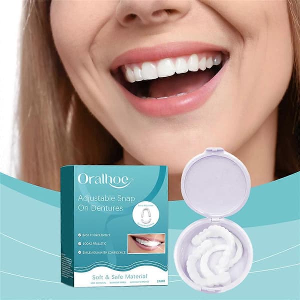 Veenora Clip-On Fanér, Lonryd Smileflex, Justerbara Snap-On Tänder