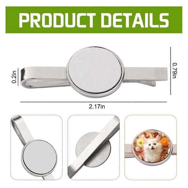 Sublimaatiopainatukseen sopivat solmiopidikeaihio miehille, metalliset solmiopidikkeet, lämmönsiirto DIY-solmioneulat, puristuspidike häihin, syntymäpäivään, yritystilaisuuksiin