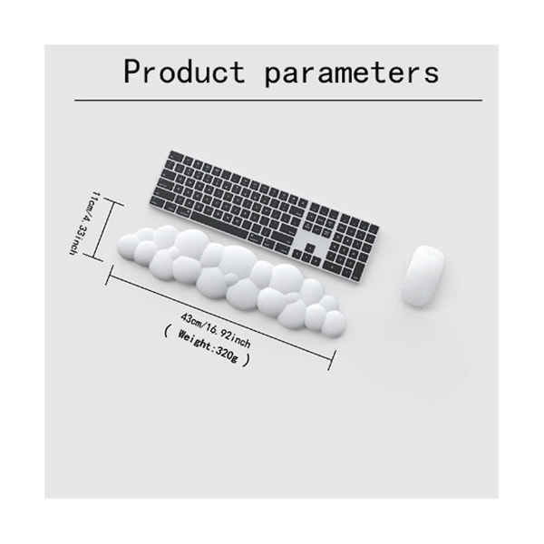 Cloud Tastatur Håndledsstøtte Hukommelsesskum Håndstøtte Cloud Mus Tastatur Håndledsstøtte Velegnet Til Kontor G