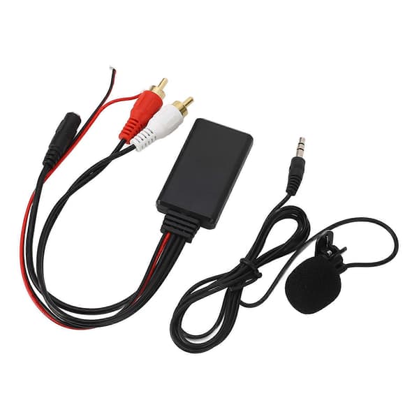 Bluetooth AUX Modul 2 RCA Kabel Adapter med Håndfri Mikrofon til Alpine og Pioneer