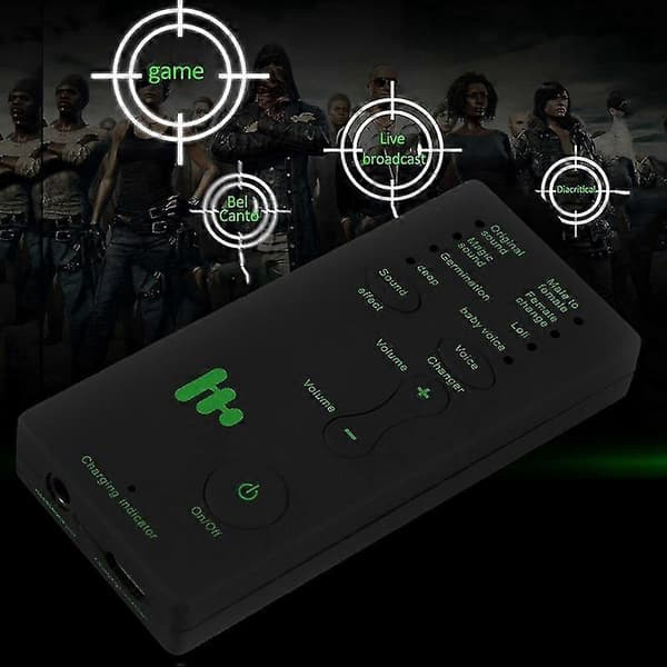 Forkledning Telefon Mikrofon Stemmeveksler Adapter 8 Stemmeendringsmoduser For Pubg Mic Spill