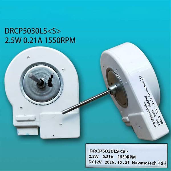 Drcp5030la(s) Kjøleskapsfryser DC-viftemotor for kjøleskapskjølevifte DC12v Tilbehør
