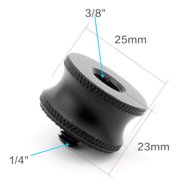 3 kpl 3/8 - 1/4 sovitinta Mini 3/8 naaras - 1/4 uros sovitin ruuvikiinnitys kameran jalustan palapään P