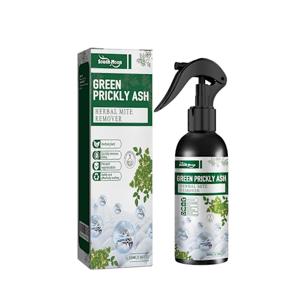 Sängbugs- och dammkvalsterdödare Naturlig spraybehandling, Grön pepparkornskvalsterborttagare hushållssäng täcke soffa kvalsterförebyggande kvalsteravvisande kvalster sha