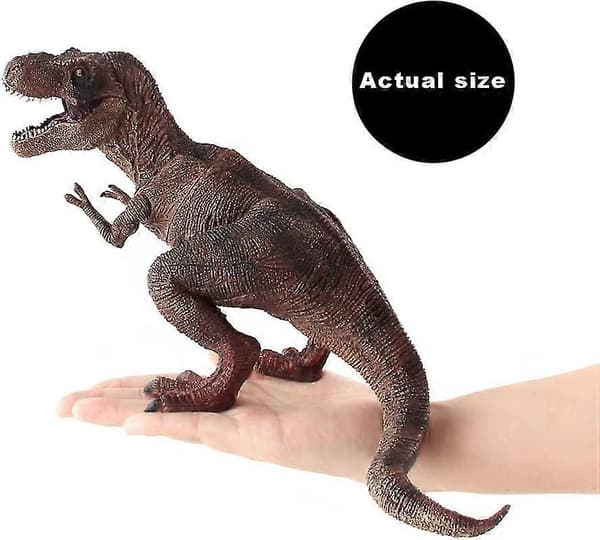 Dinosaur Tyrannosaurus Rex Leke Stor Dinosaur Modell Gutter Barn Brun