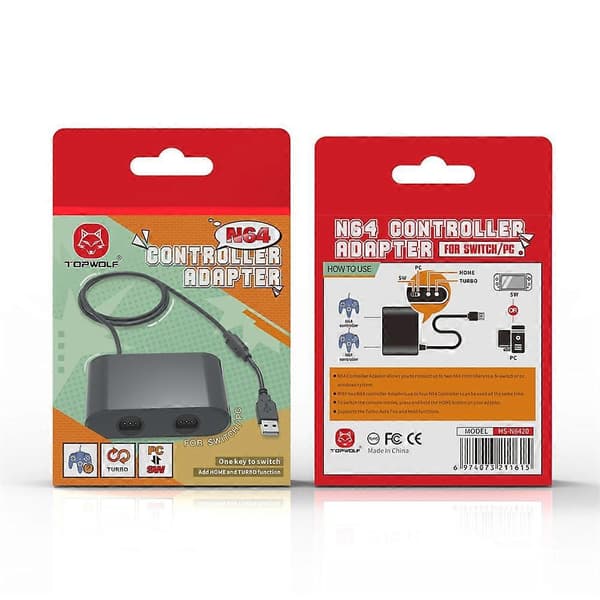 N64-kontroller Forbedret Spillopplevelse 140g Forbedre Spillet Ditt Med En N64-kontroller Switch Immersive Game Usb