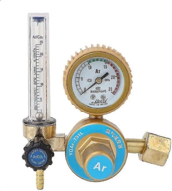 Argon CO2 Flow Meter Regulator, Tryk Måler 0~25mpa, Universal Argon CO2 Svejseregulering Trykreducer