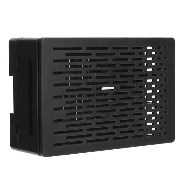 Skyddsfodral för Raspberry Pi 4B ABS-skal Reserverad alla portar för HDMI USB A/VSvart