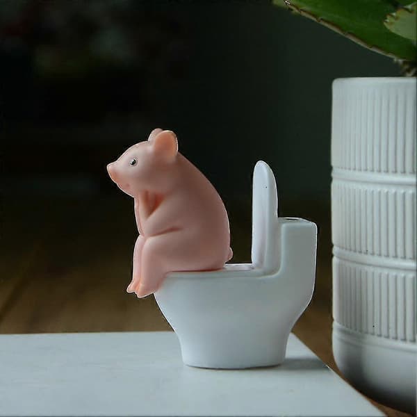 Søt Gris Hjemmedekorasjon PVC Modell Dekorasjon Mini Kawaii