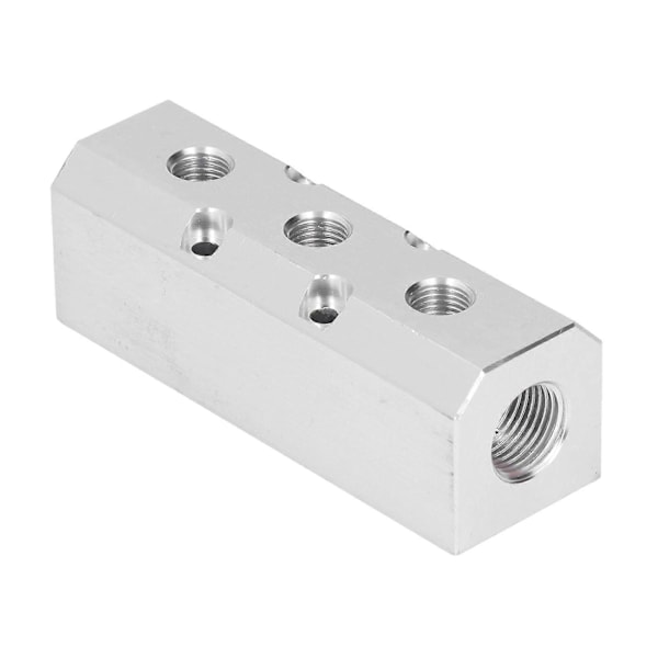 Luftfördelare Stort Flöde Aluminium Pneumatiskt Block 40x40mm G1/2 Inlopp G1/4 Utlopp SY40-02-3F YEMAA