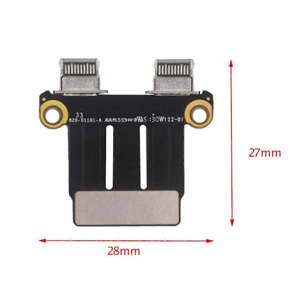 DC-virtaliitinlevyn liitin Macbook Pro A1706 A1989 A2141 A2159 A2251 A2289 A2338 -malleille