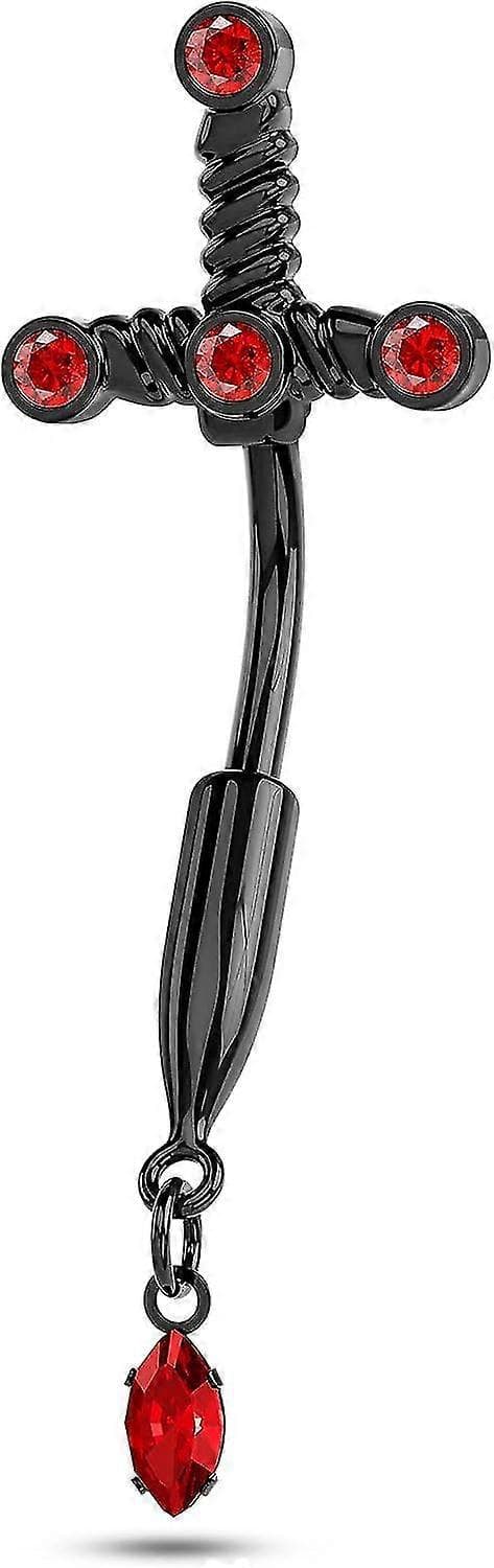 Cm Crareesi Mania Dagger Mave Bar Guld Navle Bar Til Kvinder 316l Rustfrit Stål Navlepiercing 10mm Navlepiercing Smykker Banmo