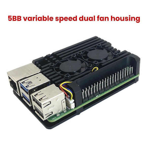 Beskyttende kølekasse til Raspberry Pi 5 med konstant hastighed