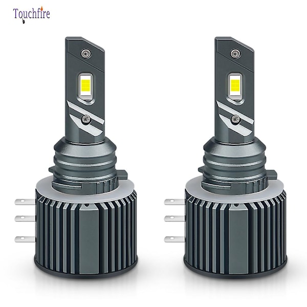 2 stk. H15 LED Canbus Ingen Fejl Csp3570 Chip Forlygte 80w 15000lm Drls Bilpærer 6500k Hvidt Hoved Auto Lampe Sæt Engros 12v