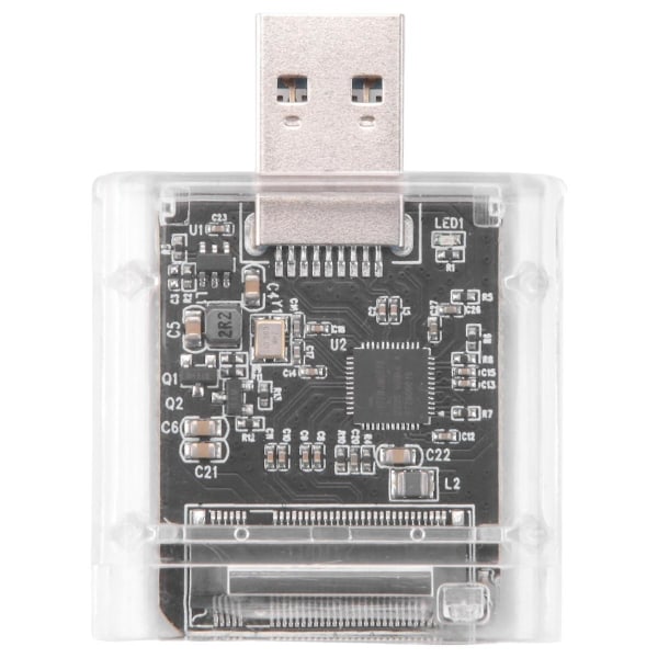 M2 SSD-deksel M.2 til USB 3.0 Gen 1 5Gbps høyhastighets SSD-kabinett for SATA M.2 NGFF SSD 2242 2260 2280Mm kortadapter