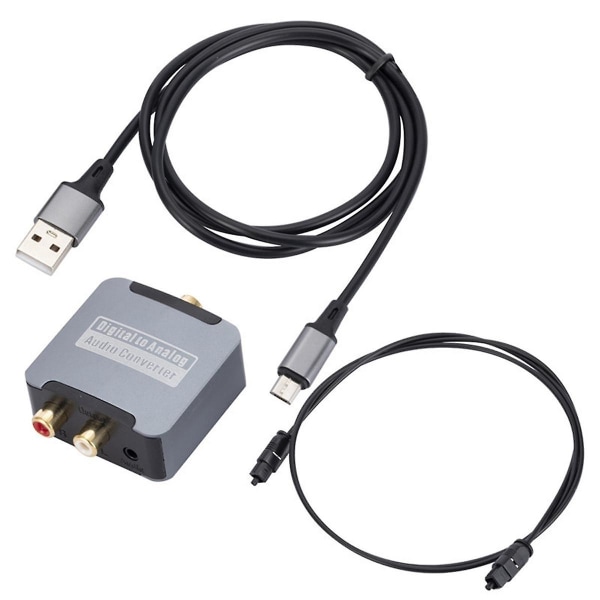 Digital Optisk Fiber Koaksial Audio Converter Tv Spdif til 3,5 mm Lotus Audio Digital til Analog Decod