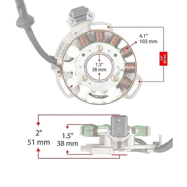 2GU-85510-50-00 Magneto Generator Stator Coil for Yamaha Banshee