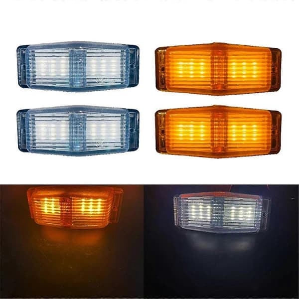 2 stk. LED Markeringslys Foran Dobbelt Brænder Indikatorlampe Til MAN Lastbil Forreste Grill Lys B