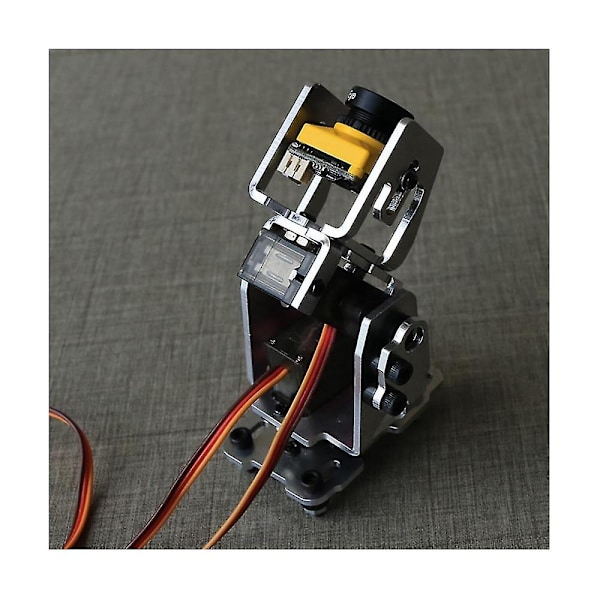 1 sett DC 4.8-5v Dobbel Servo Gimbal Brakett 29x29mm Kamera Pan/Tilt Stativ Med 2 stk 9g Styresnekke For Rc Fpv Drone(a)