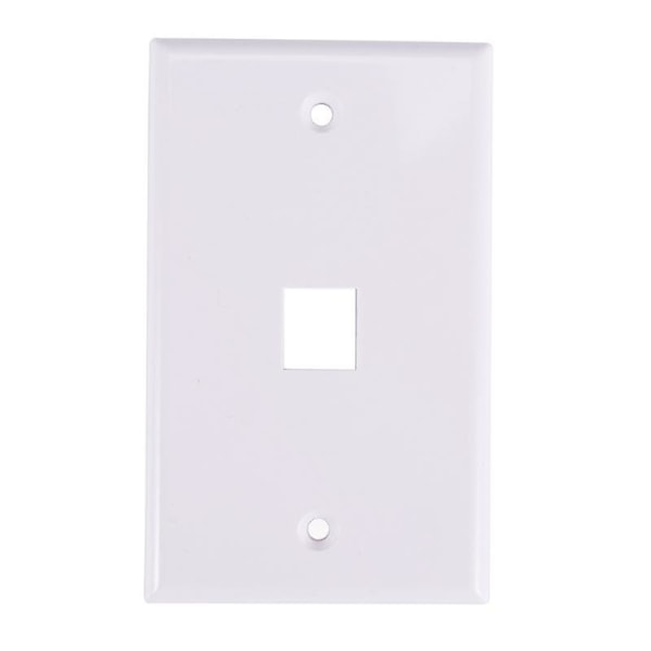 Packs cat6 Ethernet Wall Plate Outlet 1 Port RJ45 Network Hona till Hona Keystone Wall Coupler Jack Plate - Blå