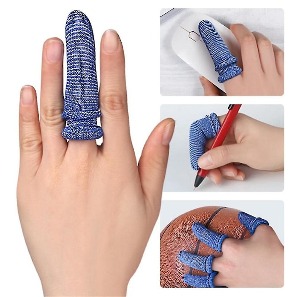20 stk. rørformet fingerbandage, fingerbeskyttere, blød, elastisk, åndbar, pasform, faste og indpakkede sportsbandager, orange