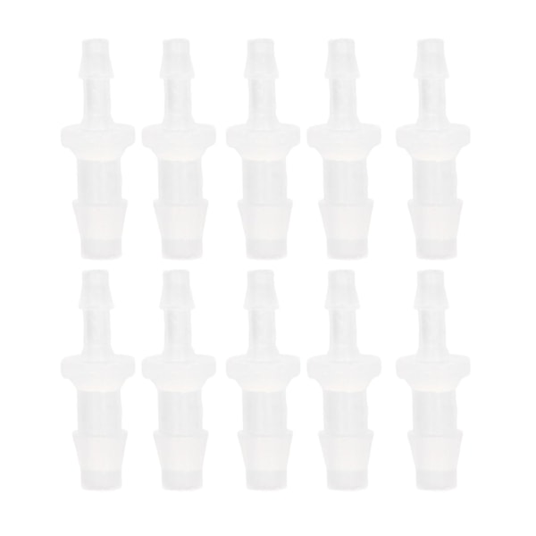 10 stk. Slangebarb Reducer Fitting PP Akvarium Luftpumpe Adapter til Silikonrørforbindelse 3,9-6,4