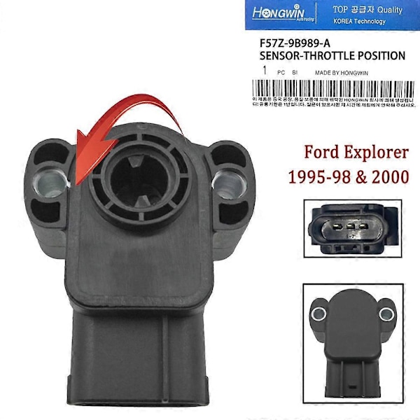 F57Z9B989A, F57Z-9B989-A, F57F9B989AA, ZZM518851 Kaasuläpän asentotunnistin Ford Explorer 1995 1996 1997 1998 & 2000 V6 4.0L -malleihin