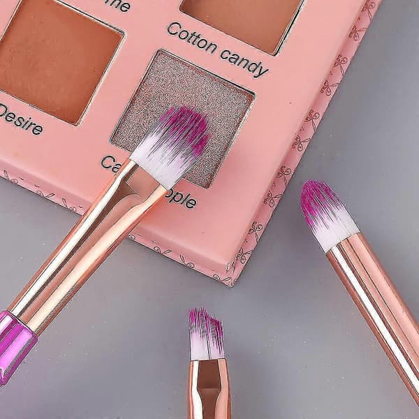 8 Fishtail Makeup Børste Værktøj Øjenskygge Foundation Skønhedssæt