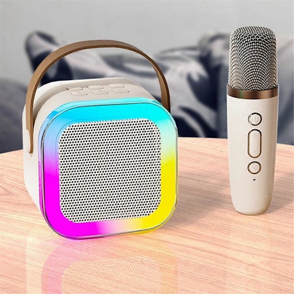 K12 Mikrofon Ljud Allt-I-Ett Trådlös Mikrofon Bluetooth Ljud Hem Universal Sång Familj KTV Mikrofon, A