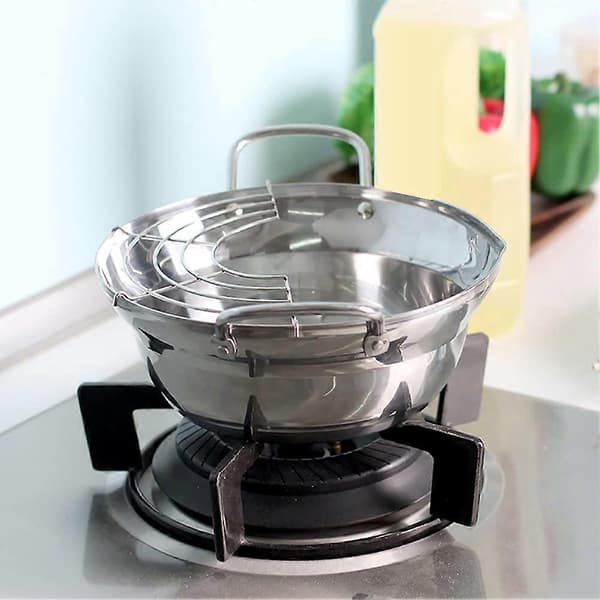 Friteuse i rustfritt stål, Mini frityrkoker med avrenning