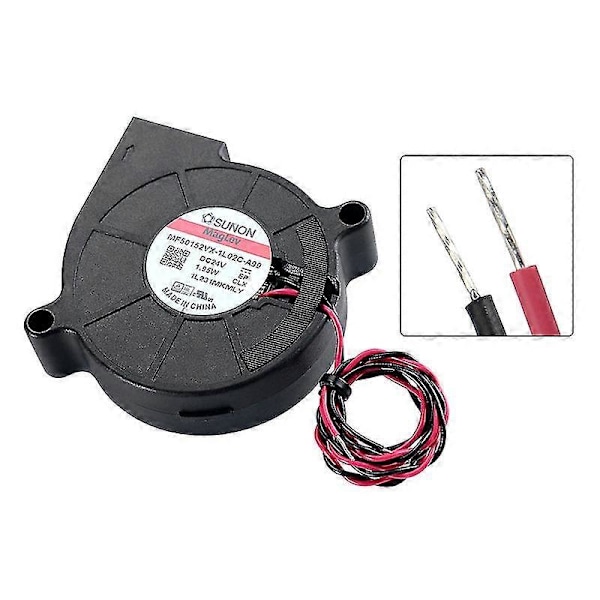 Sunon 5015 24V 0.41A Dubbellagrad Fläkt för 3D-skrivare - Centrifugal DC-fläkt