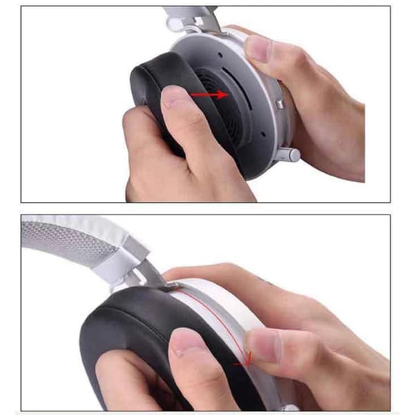 2 stk. Oval Gaming Hodetelefon Øreputer Putetrekk Øremuffe Erstatning for Razer Kraken 7.1 V2/Pro V2