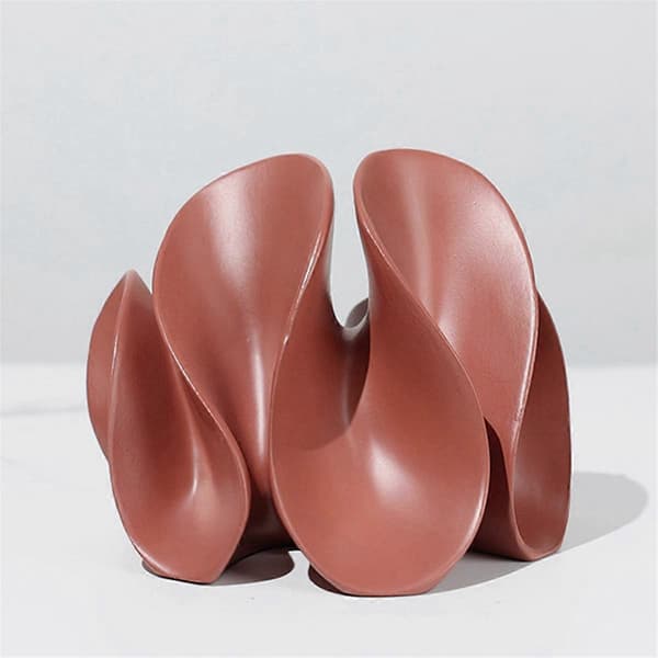 Geometrisk Petalformet Resin Dekorasjon, Abstrakt Relieff Kunstverk