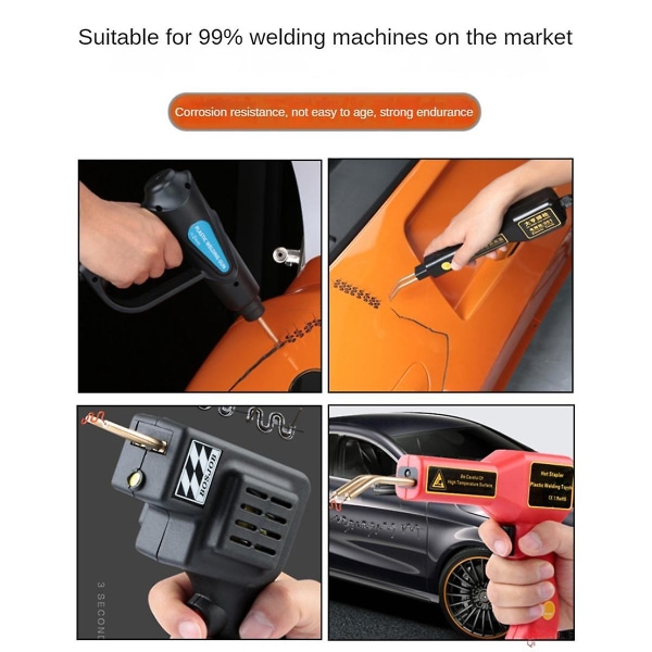1600 kpl Hot Stapler Wave korjaus Nitoja Puskuri Auton työkalut Korin korjaukset 0,6 mm & 0,8 mm Vakiovaruste
