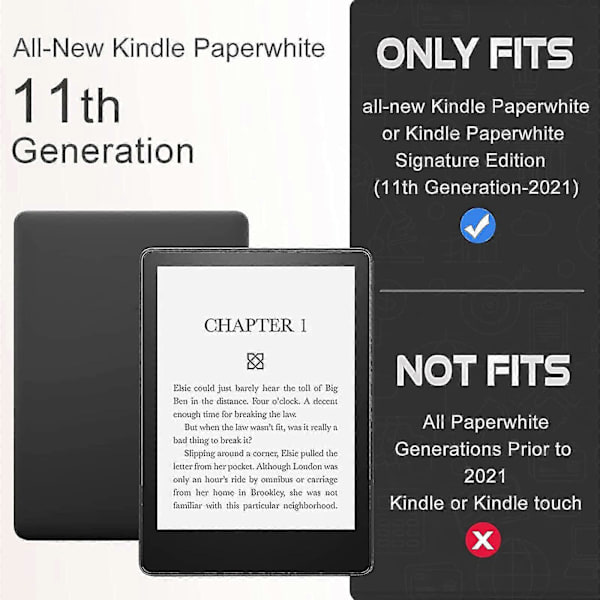 Fodral för 6.8\" Kindle 11:e N / 5 Sig Edit S Skydd