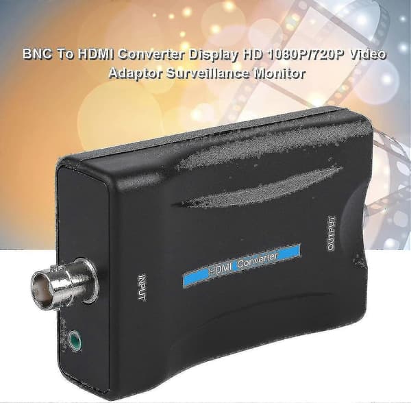 Coax til HDMI-adapter BNC til HDMI-konverteradapter Coax til HDMI-konverter for TV-antenne 1080p/720p HD-skjermvideoadapter Overvåkingsmonitor for