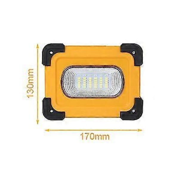Ladattava LED-valonheitin 60W 3000 lumenia Rakennustyövalo