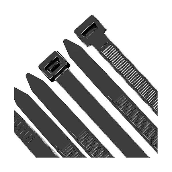 100 Pak Kabelbinder Heavy Duty 12 Tommer, 7,6 mm Stærke Plastik Wire Ties Med 70 kg Trækstyrke