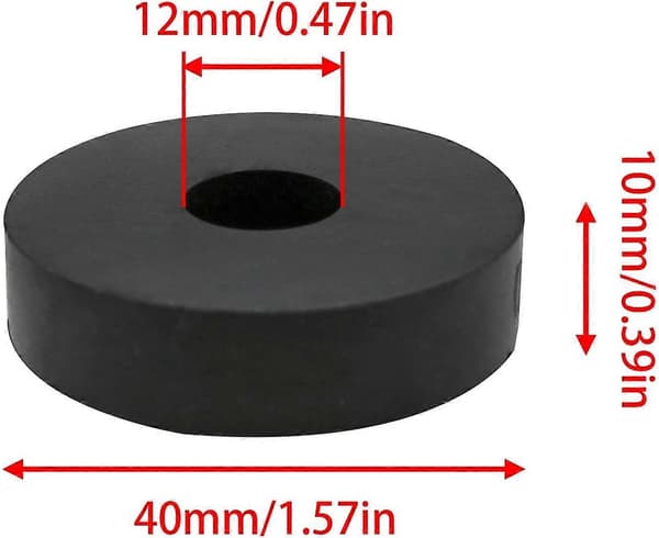Lovelysp Gummiisoleringsfötter Tjocka Gummibrickor Mekanisk Vibration