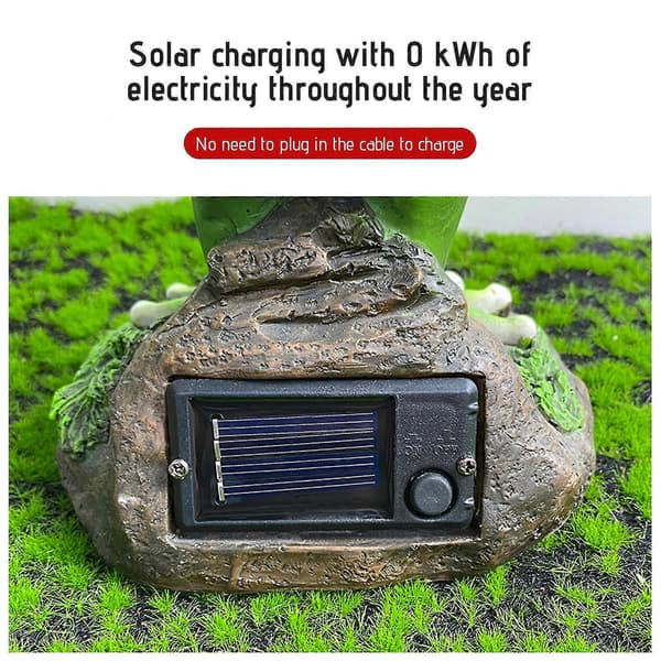 Udendørs Pagode Have Statue, Solar Statue Have Dekoration, Udendørs Have Lanterne, LED Have Lamper Med Simuleret Pagode