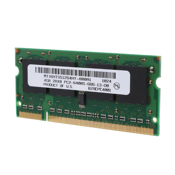 4 Gt:n DDR2 kannettavan tietokoneen muisti 800 MHz PC2 6400 SODIMM 2RX8 200 nastaa Intel AMD kannettavan tietokoneen muistiin, jossa on GL40 GM45 GS45 PM45 PM65