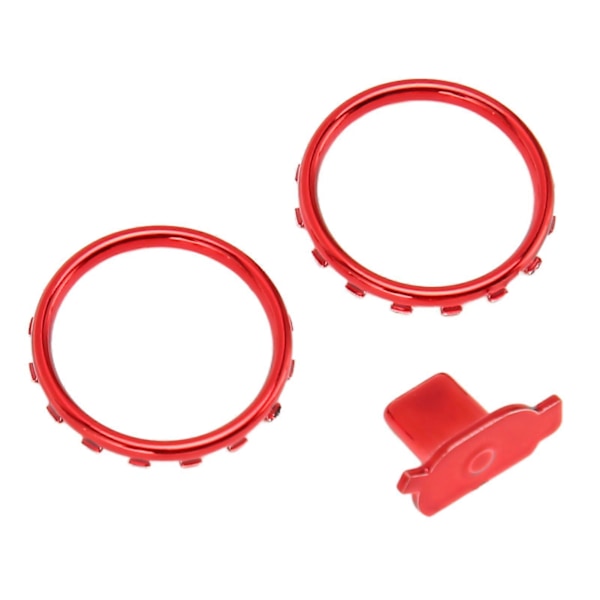 Dekorative accentringe til Xbox Elite Series 2 Controller Mat Krom Switch Knapper Udskiftningsdele Rød